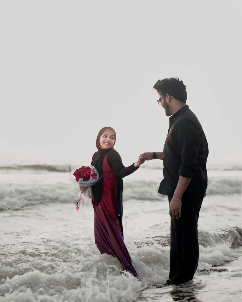 photo of couples at beach